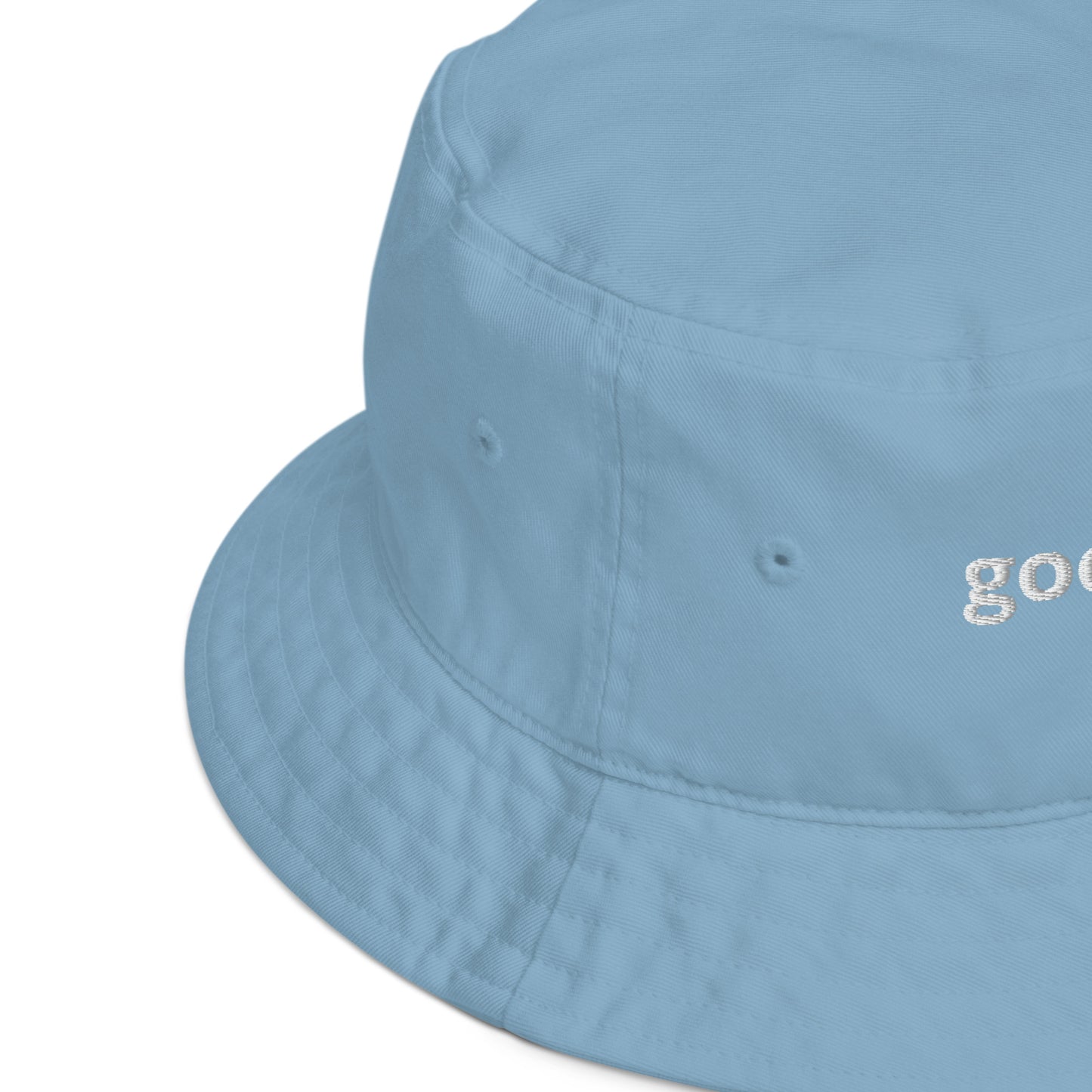 Organic bucket hat "GOOD VIBES ONLY"