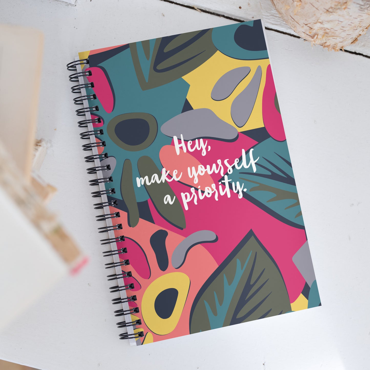 Spiral notebook "MAKE YOURSELF A PRIORITY"