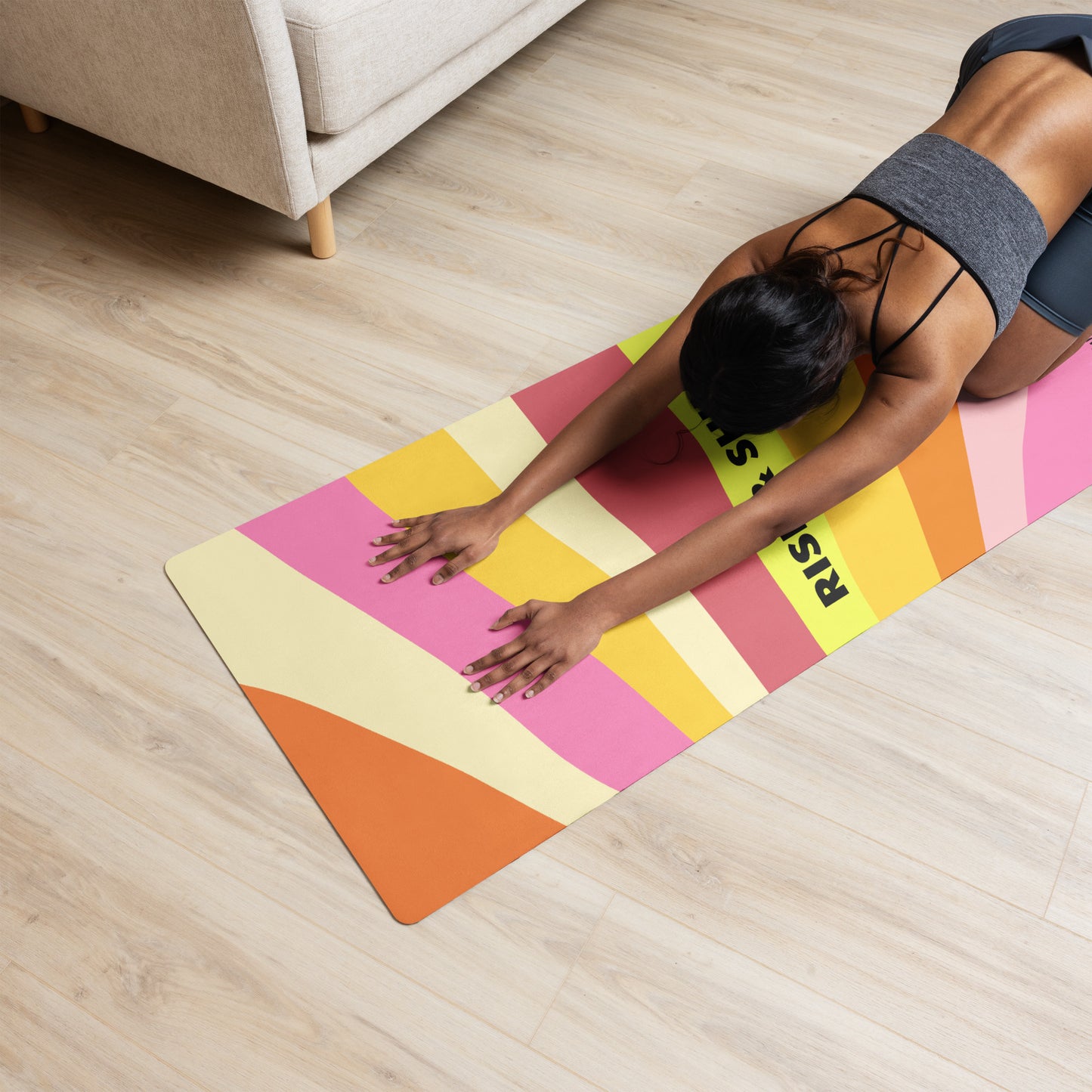Yoga mat "RISE AND SHINE"