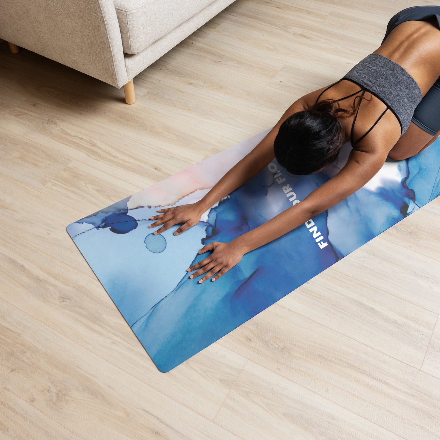 Yoga mat "FIND YOUR FLOW"